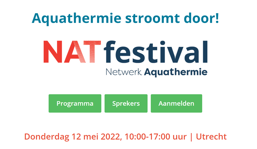 Bericht NAT festival 'Aquathermie stroomt door' op 12 mei bekijken